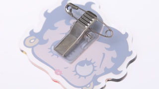 アクリルクリップバッジ　BDG05